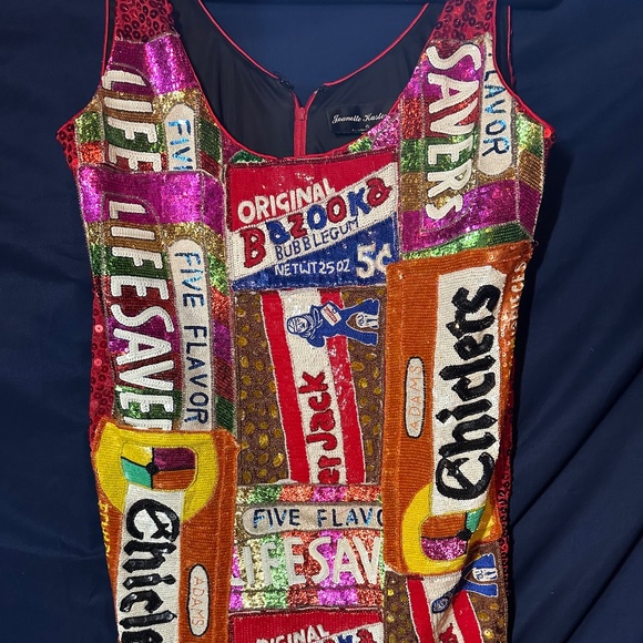 Jeanette Kastenberg Sequined Vintage Candy Dress - Picture 1 of 5